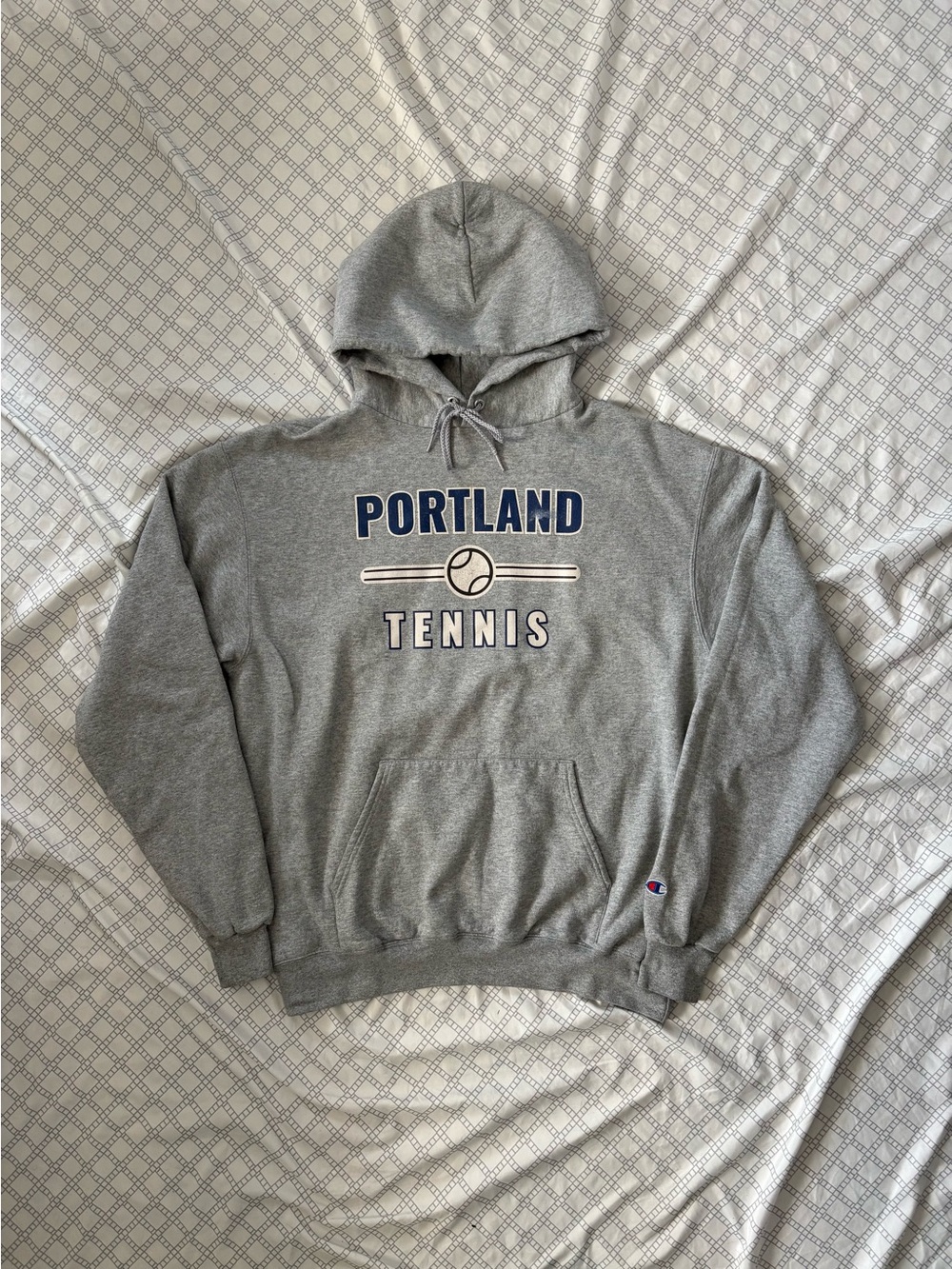 Champion Portland Tennis Grey Hoodie L